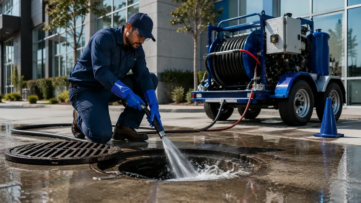 Commercial Hydro Jet Drain Cleaning in Lake Hughes