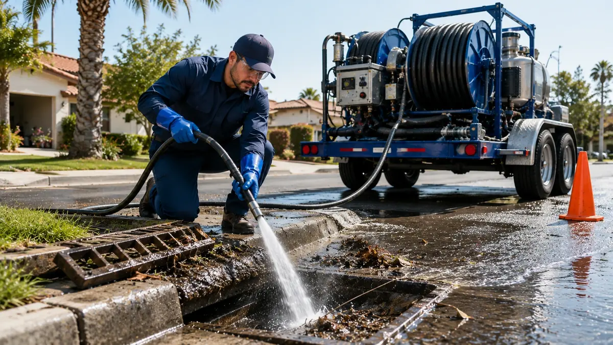 Storm Drain Hydro Jet Cleaning in Lake Hughes